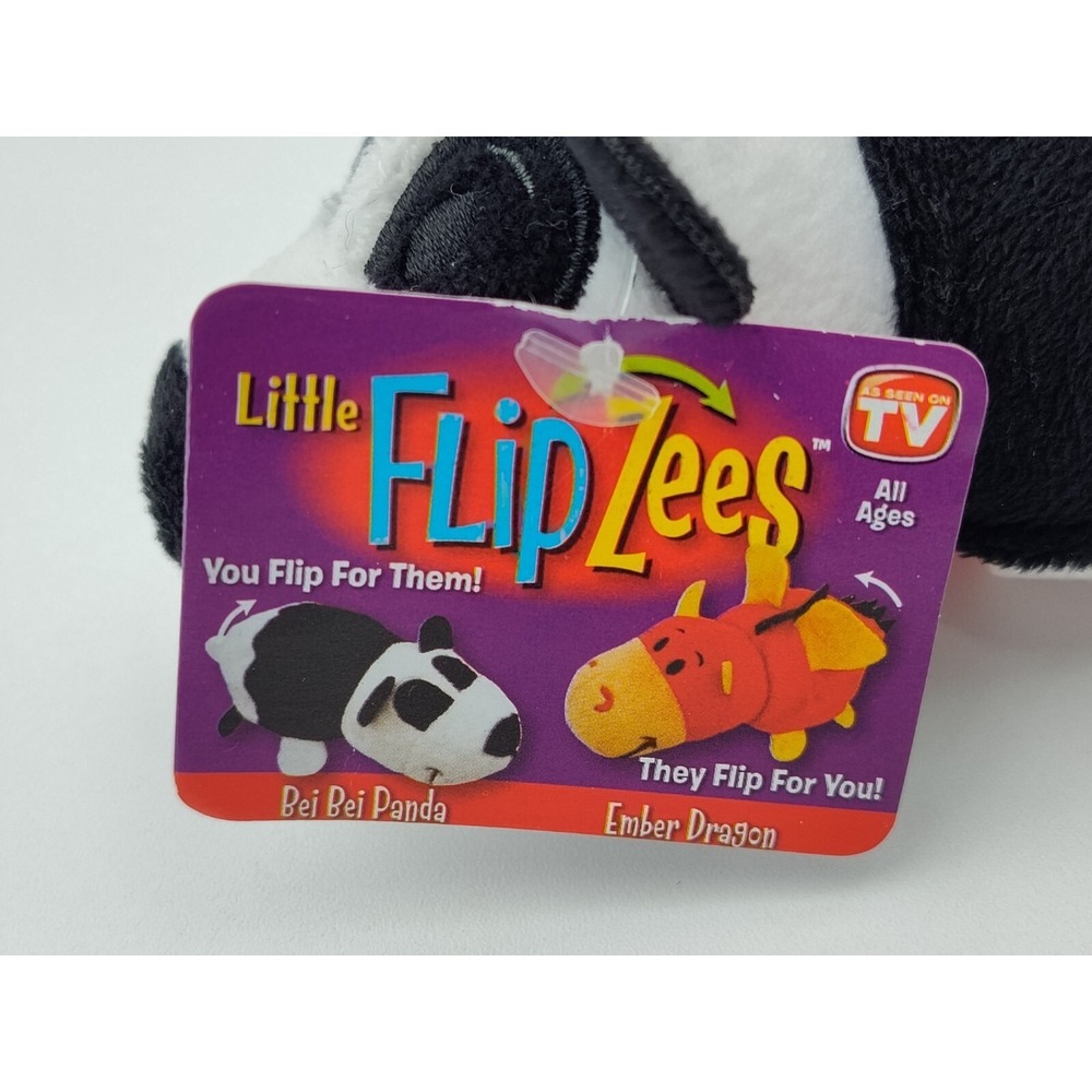Flip A Zoo Plush Mini Stuffed Panda/Dragon Jay Play 2 In 1 SEE B37.1GA1213 - Picture 8 of 16